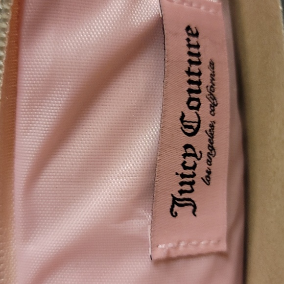 💕Beautiful💕JUICY COUTURE 💖Pink Iridescent Rainbow Travel Cosmetic Case💖 - Picture 6 of 8